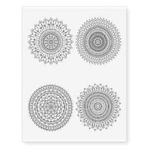 Mandala Temporary Tattoo