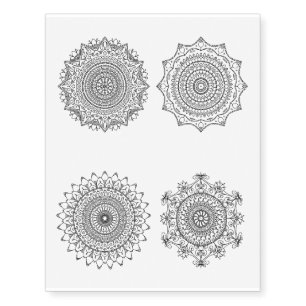 Mandala Temporary Tattoo