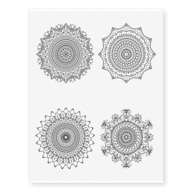 Mandala Temporary Tattoo (Front)