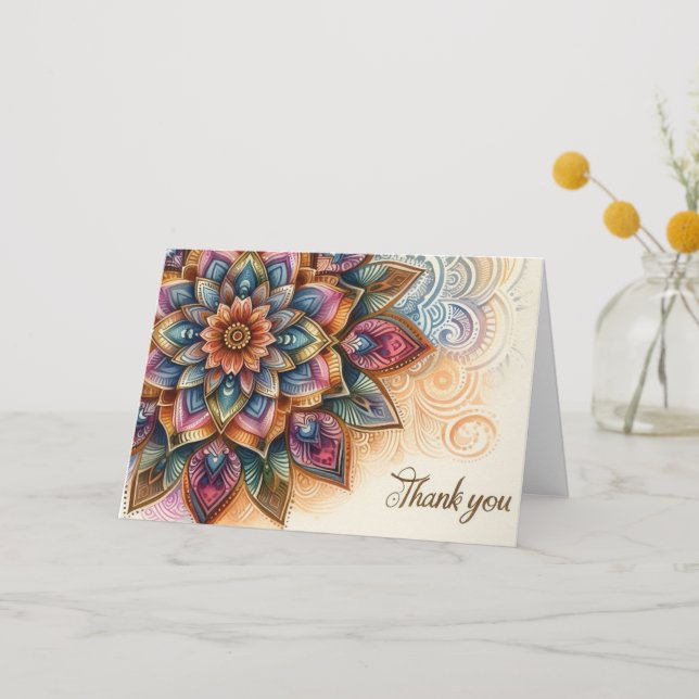 Mandala Thank You card (Front)