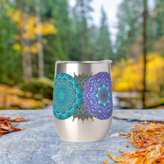 Mandala Thermal Wine Tumbler