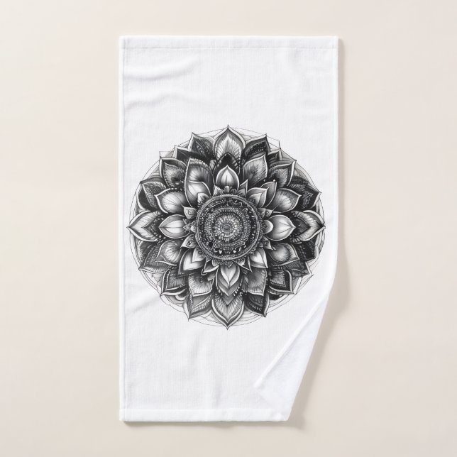 mandala throw blanket hand towel  (Hand Towel)