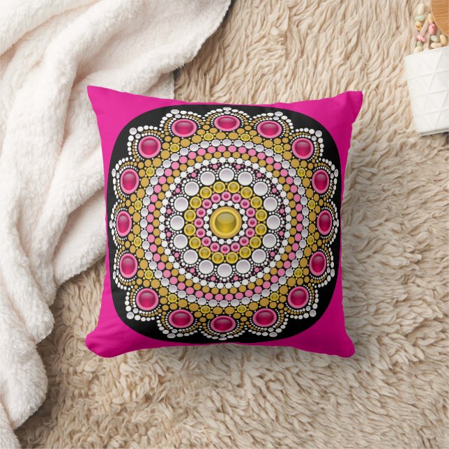 Mandala Throw Pillow (Blanket)