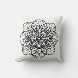 mandala throw pillow