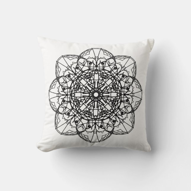 mandala throw pillow (Front)