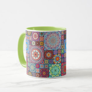 Mandala Tile Pattern Mug