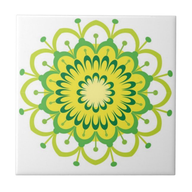mandala tiles colourful  (Front)
