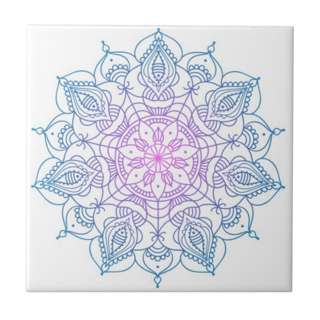 mandala tiles colourful  (Front)