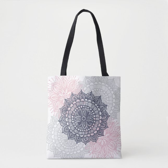 Mandala Tracery Ornament Pattern Tote Bag (Front)