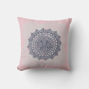 Mandala Tracery Ornament Throw Pillow