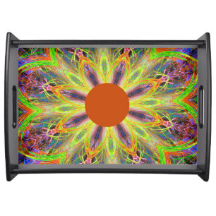 Mandala Tray, Add Your Initials to Center Serving Tray