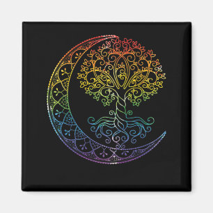 Mandala Tree of Life Tattoo Style Magnet