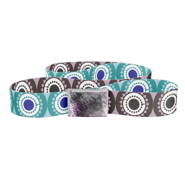 Mandala Tribal Print Reversible Belt (Zig-Zag)