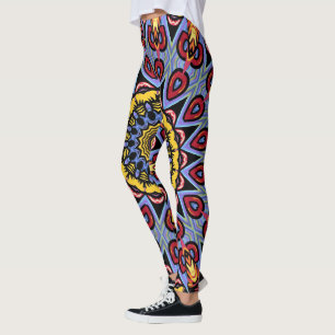 Mandala Trippy Retro Hippie Boho Chic Bohemian Leggings