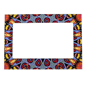 Mandala Trippy Retro Hippie Boho Chic Bohemian Magnetic Frame