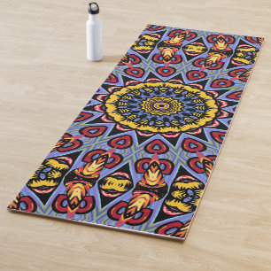 Mandala Trippy Retro Hippie Boho Chic Bohemian Yoga Mat