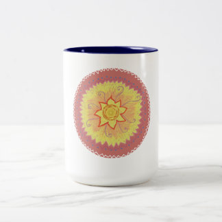 Mandala Two-Tone Coffee Mug