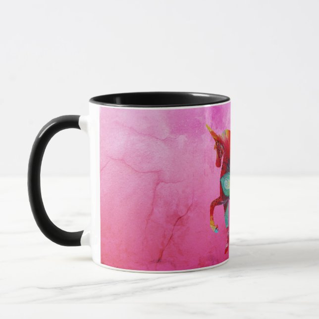 Mandala  Unicorn Pink Magic Combo Mug (Left)