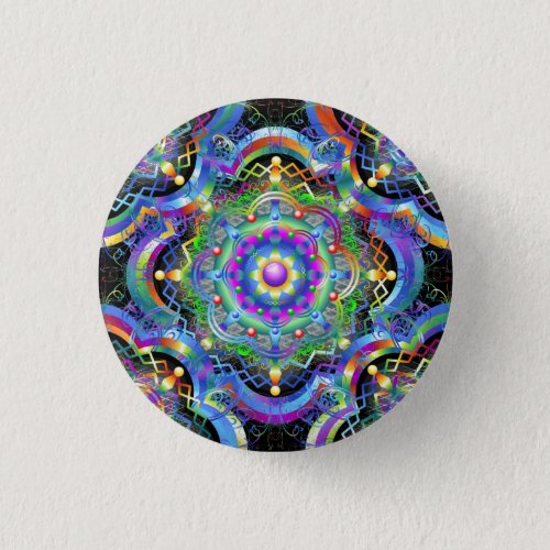 Mandala Universe Colors Button