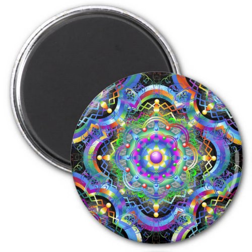 Mandala Universe Colors Magnet