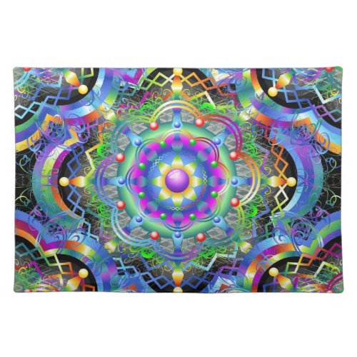Mandala Universe Colors Placemat