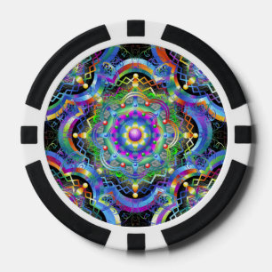 Mandala Universe Colors poker_chips Poker Chips