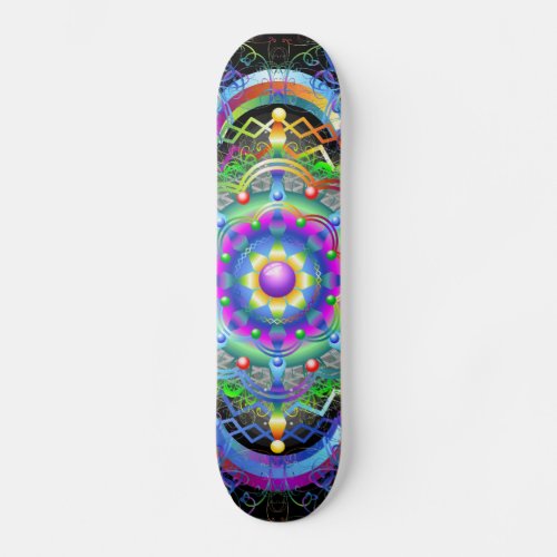 Mandala Universe Colors Skateboard Deck