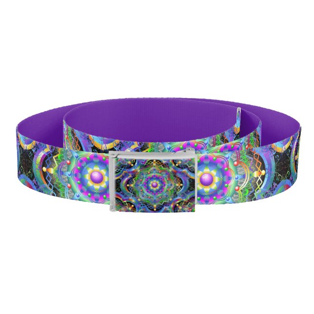 Mandala Universe Psychedelic Colors Belt (Coil)