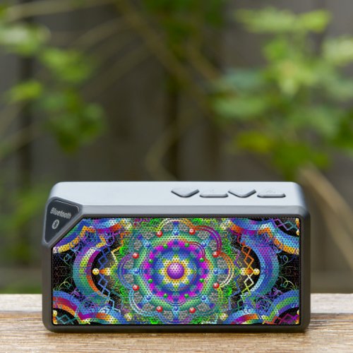 Mandala Universe Psychedelic Colors Bluetooth Speaker