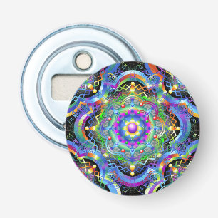 Mandala Universe Psychedelic Colors Bottle Opener
