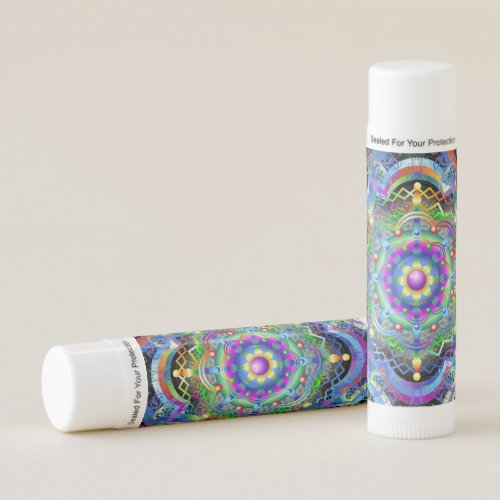 Mandala Universe Psychedelic Colors Lip Balm