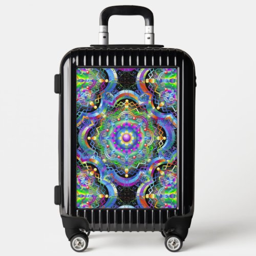 Mandala Universe Psychedelic Colors Luggage