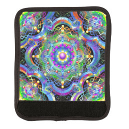 Mandala Universe Psychedelic Colors Luggage Handle Wrap