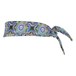 Mandala Universe Psychedelic Colors Tie Headband