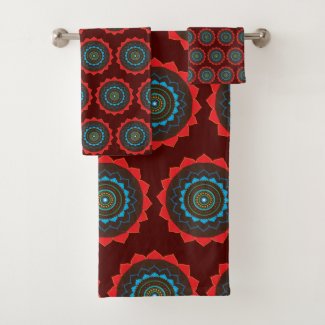Mandala vector Art Pattern   Bathroom Towel Set