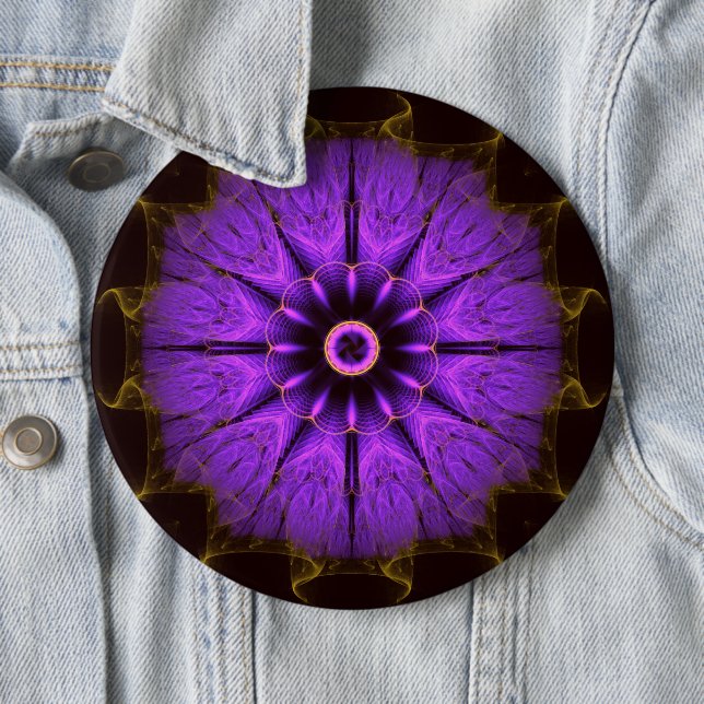 Mandala Violet Button (In Situ)