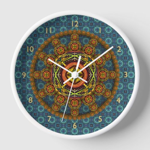 Mandala Wall Clock