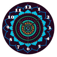 Mandala Wall Clock