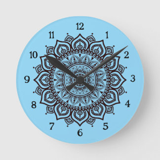 Mandala Wall Clock Elegant Spiritual Home Decor