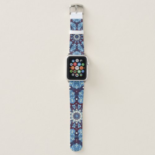 Mandala Watercolor Symmetrical Vintage Design Apple Watch Band