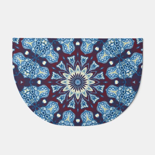Mandala Watercolor Symmetrical Vintage Design Doormat