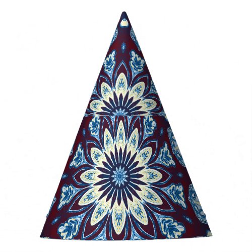 Mandala Watercolor Symmetrical Vintage Design Party Hat