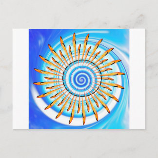 Mandala Waterwave Postcard
