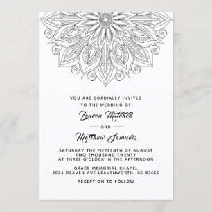 Mandala Wedding Invitation