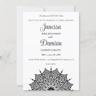 Mandala Wedding Invitation