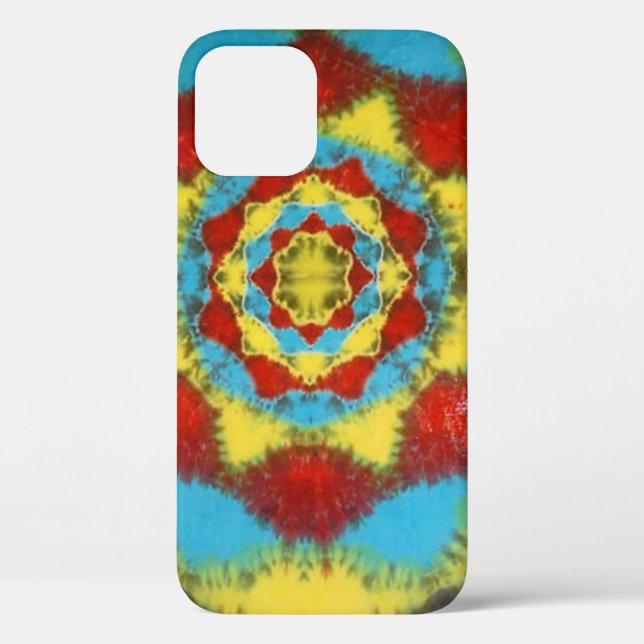 Mandala Wheel Tie Dye Case-Mate iPhone Case (Back)