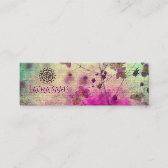 Mandala Wildflower Feminine Profile Card (Front)