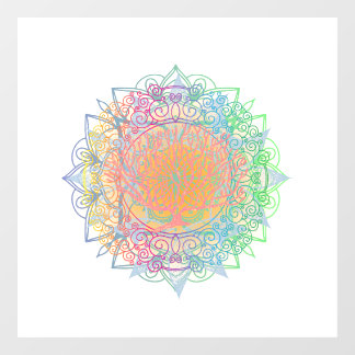 Mandala Window Cling