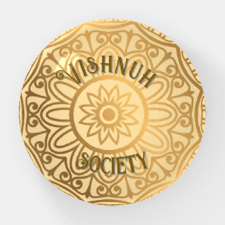 Mandala with logo paperweight