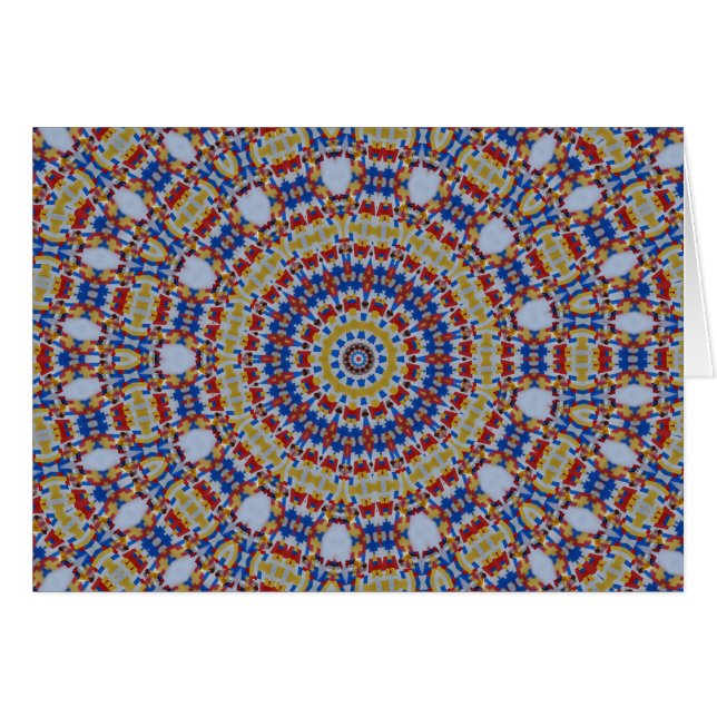 Mandala yellow blue cards (Front Horizontal)